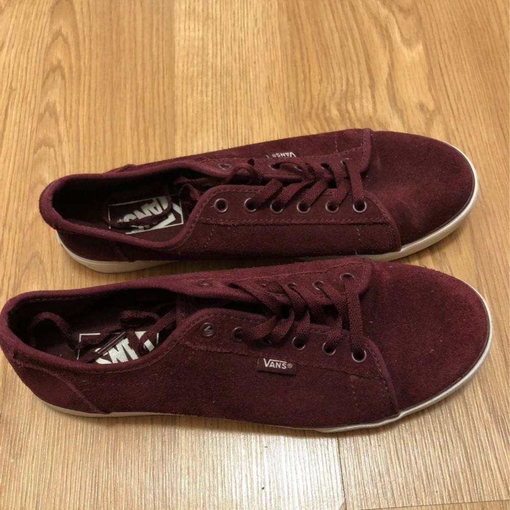 Vans Pig Suede Skate Shoes in Maroon Sz 8 1/2
